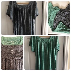 TWO EVRI Everyday Tops 1X